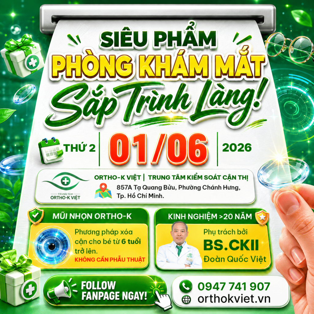 Phòng khám mắt - Trung tâm Ortho-K Việt đã được cấp phép hoạt động