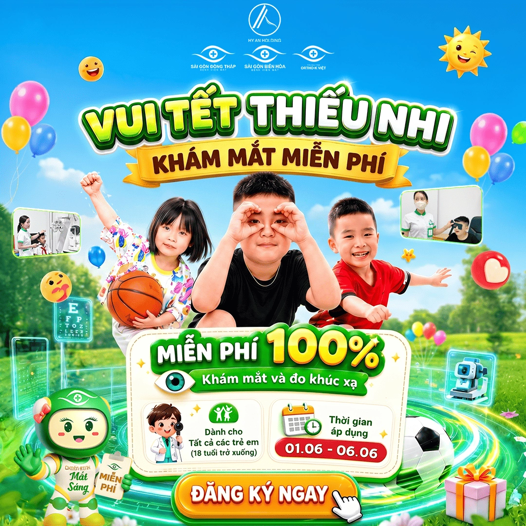 Phòng khám Ortho-K vui tết thiếu nhi khám mắt miễn phí
