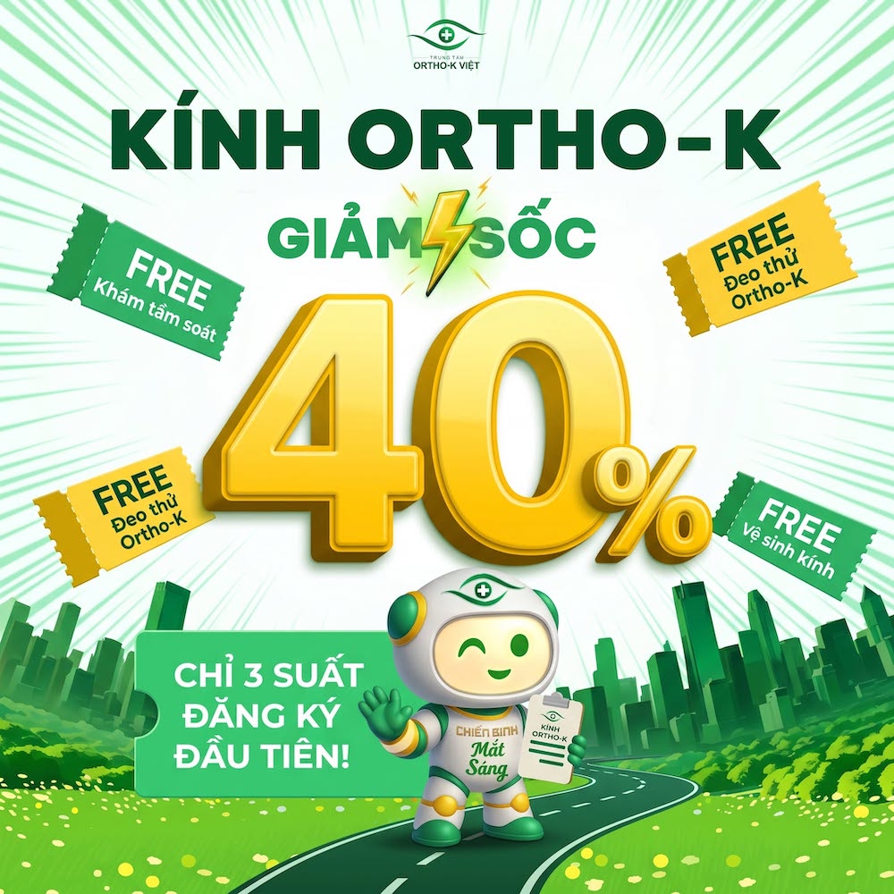 Giảm 40% kính ortho-k